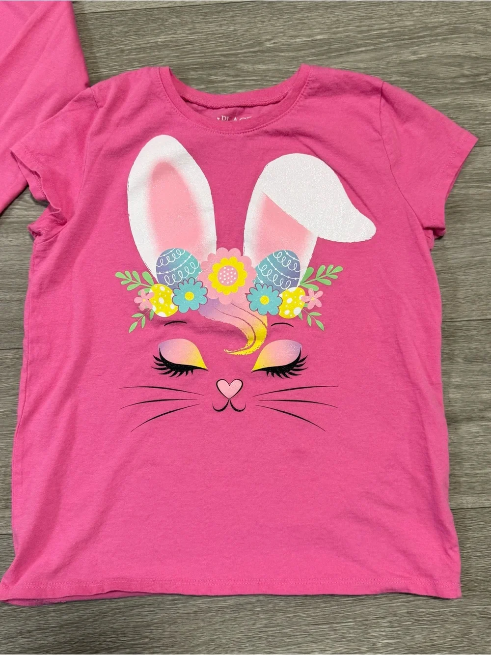 the children's place girls lot of 2 pink tops size L 10-12 Bunny And Love